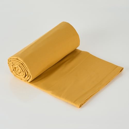 Image of KITES CREATIONS 100% Pure Cotton 3 Layer Dohar, Single Bed Blanket Comforter, (60''X90'' / 152X230 CM), Uni Plain, Skin Friendly Dohar, Color - Mimosa