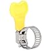 Key Hose Clamp Gear Clamp Stainless Steel Reusable Adjustable Pipe Clamp for Automotive Industrial Marine Household Use 44 Pcs Yellow Silver 10 38mm Size Set