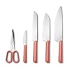 Caraway-5-Piece-Knife-Set-Premium-German-Steel-Blade-Kitchen-Knives-Ergonomic-Handles-No-Microplastics-Perracotta Caraway 5 Piece Knife Set - Premium German Steel Blade Kitchen Knives - Ergonomic Handles - No Microplastics - Perracotta