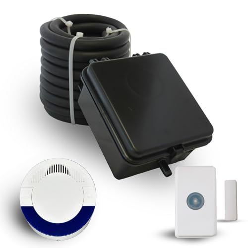Image of Dakota Alert DCRH-4000 Wireless Rubber Hose Driveway Alarm System Bonus Kit - Vehicle Detection Sensor with Receiver - 1-Mile Long Range - Bonus UT-4000 Universal Transmitter Included