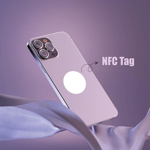 Image of (Pack Of 10) Ntag216 Nfc Sticker Tag A- 888 Bytes Memory | 6X More Storage Than Ntag213 | Rewritable & Durable | Universal Compatibility With Nfc Phones & Readers, 10 Labels