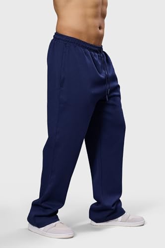 Image of FUAARK Mens Eclipse Straight Tracks Oversized Cotton Gym & Streetwear Pants