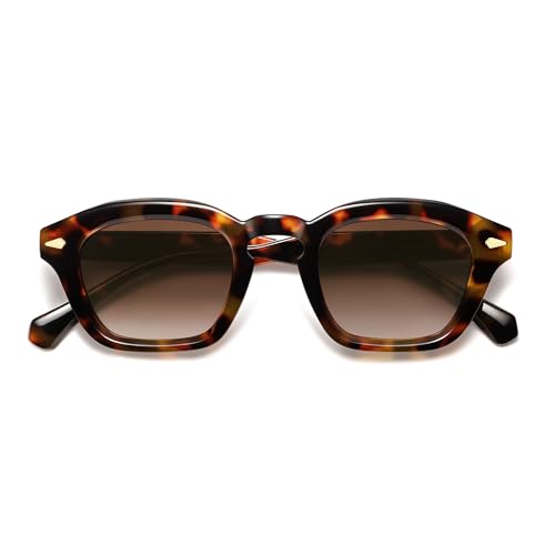 Image of Appassal Small Retro Square Sunglasses for Women Mens Rectangle Sunnies AP3680