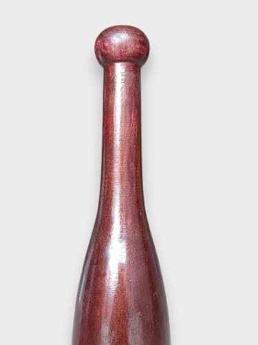 Image of LADLA Creation kusti Wooden Mugdar, Handcrafted Indian Exercise Club, Mahogany Brown, Premium Wood, Traditional Fitness Training Equipment (5, Kilograms)