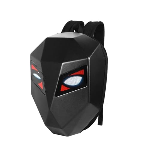 Mochila LED Knight for ciclismo con ojo, casco de motocicleta, impermeable, Bluetooth, Control por aplicación, carcasa dura, bolsa for sillín de ordenador portátil(Gray)