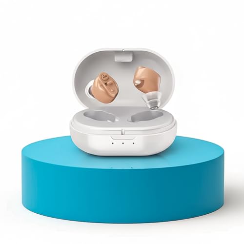 Balson Rechargeable Hearing Aid Machine For Ear Old Age | Ear Machine For Hearing Old Age | Invisible Ear Machine For Seniors | Hearing Aid For Old Age With Auto Noise Cancellation | Magnetic Charging Case | Free Dry Kit | 1 Year Warranty | 30H Battery