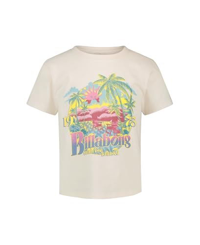 Image of Billabong Girls' Premium Short Sleeve Logo Graphic Tee, Crew Neck T-Shirt, Soft & Comfortable
