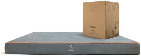 Hard-Wearing Orthopedic Dog Bed for Crate, 41x27 Inch, Made of Me...