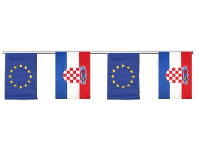 Guirlande d'amitié Croatie UE 6 m pour réussir vos décors de jumelage sans encombre