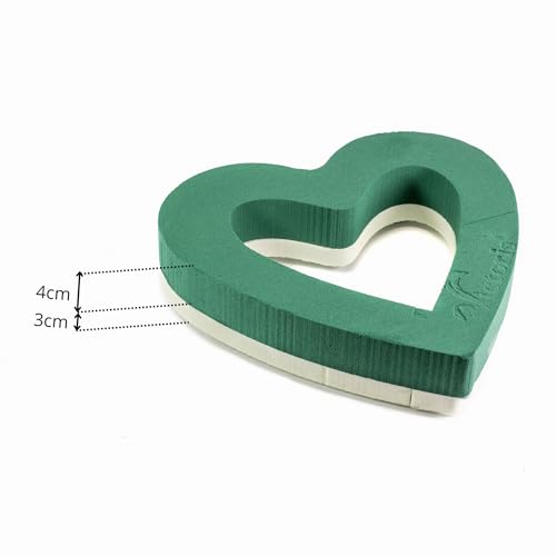 Mousse florale humide cœur ouvert 47 cm pour composition de fleurs fraîches - 4