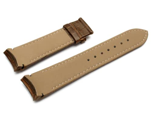 Image of RAYYN TOTTES02 COMPATIBLE FOR TISSOT COUTURIER 1853 & OTHER MODELS WATCHES Genuine Leather Watch Strap (Brown)
