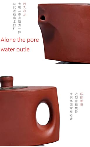 Image of Yinyang Tai Chi Bagua Harmony Teapot Set 12oz Chinese Zisha Clay Pottery Handmade Tea Pot Ceramics Purple Sand Mud Kungfu Kettle