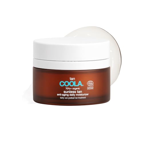 COOLA Organic Sunless Self Tanner Face Moisturizer Dermatologist Tested Anti-Aging Skin Care Vegan and Gluten Free 1.5 Fl Oz