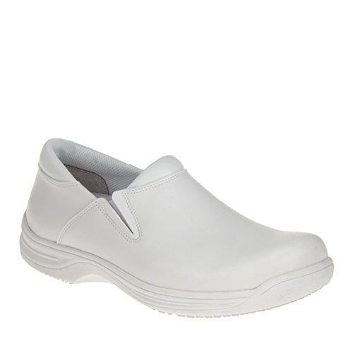4705-11.5W Loafer Shoe,11-1/2,Wide,White,Plain,PR