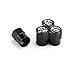 EVPRO Tire Valve Stem Caps 4 Pack Black Fit for Volkswagen Accessories
