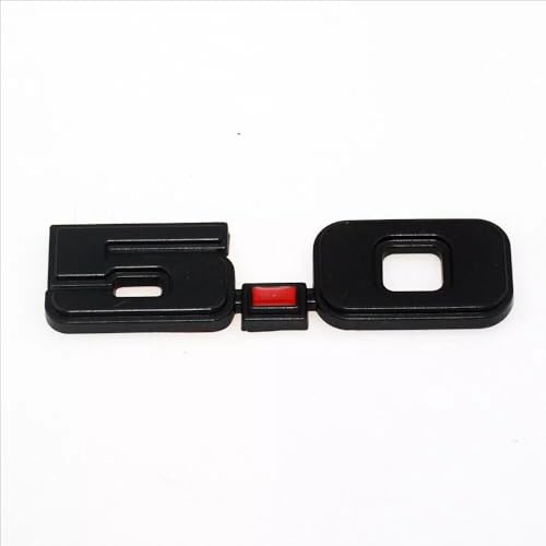 Image of 2Pcs 5.0 Emblems Original Classic Old Style Badge Exterior Performance Trim Decal Compatible with 1979-1993 Mustang (Black)