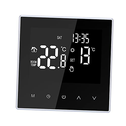 Smart Thermostat Digital Temperature Controller for Home Office with Programmable Features and Large LCD Screen 16A