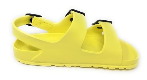 JEFFRICO Boys Comfort Double Buckle Sandals Kids Adjustable Back Strap EVA Water Sandals Slides3