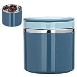 Insulated Lunch Container, 1000 ml Thermal Container With Handle, Foldable Spoon Lunch Thermal, Caja de llenado portátil Lunch Container, Ideal para Cool Or Warm Food