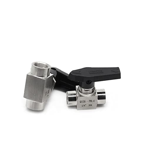 Válvula de bola de acero inoxidable 304 resistente a alta presión 1/2" 6