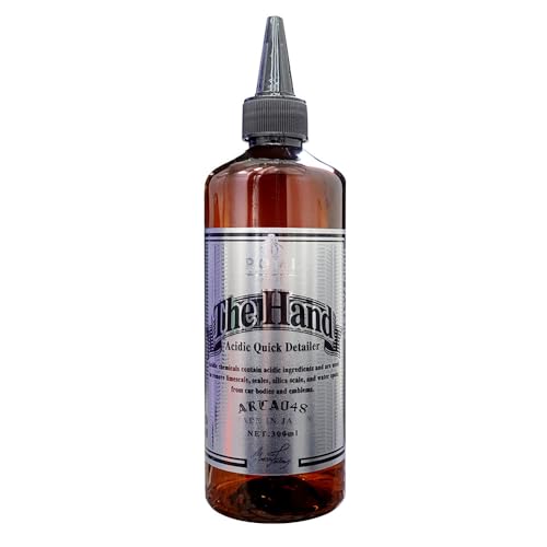 POML ぬぬふぁくとりー THE HAND 安全に水アカを除去しながら艶出しができる 酸性クイックデイテーラー 手軽に下地処理ができる仕上げ剤 安全性 除去力 使いやすさ こだわりのQD pH1.7前後 ACID リセット 水シミ 水アカ ミネラル除去 ホイール 細部洗浄 メンテナンス ポムル ザハンド 300ml 洗車用品 カー用品