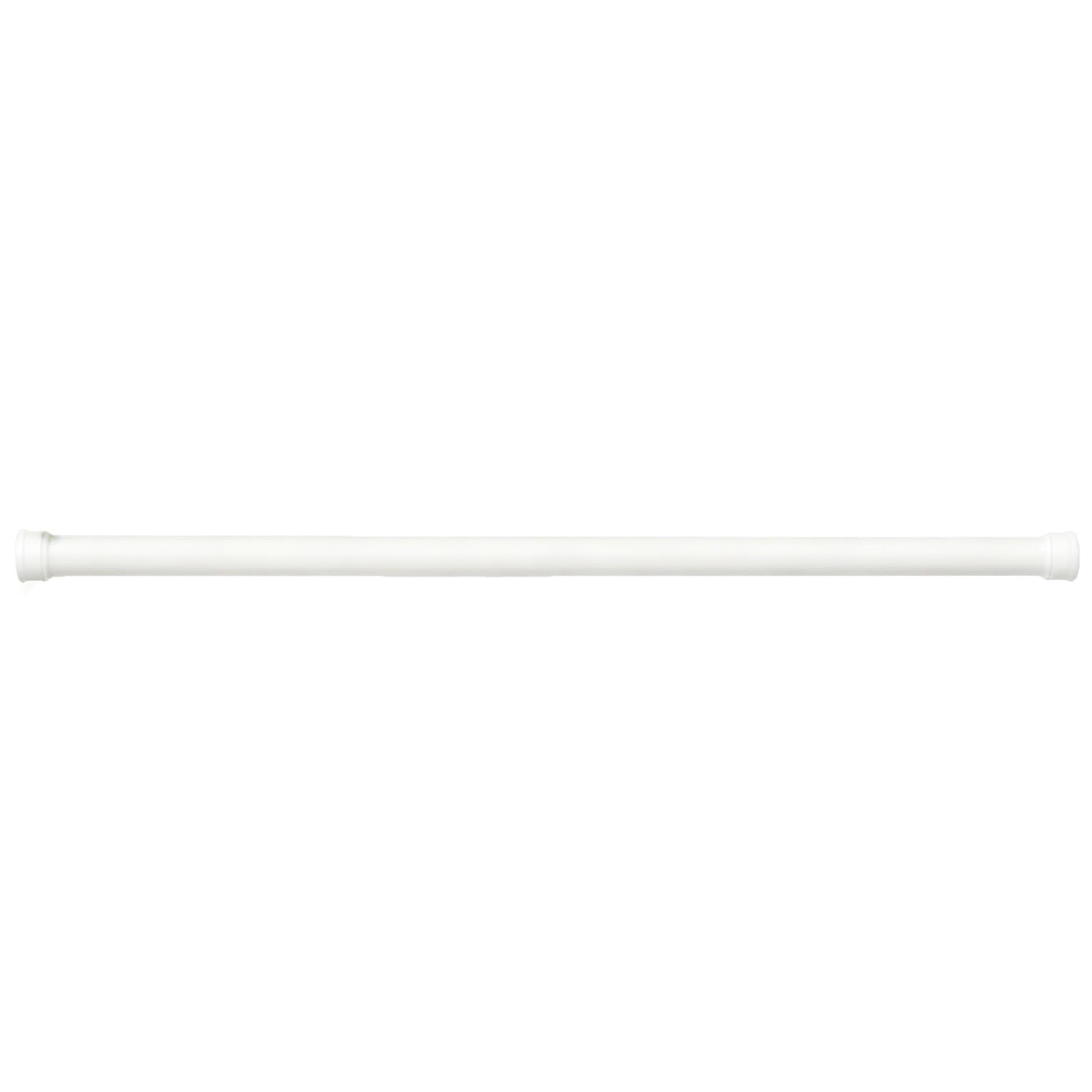 Heavy Duty Spring Tension Curtain Rod, Adjustable Shower Curtain Rod Nonslip, No Drill for Bathroom Closet Wardrobe(White,140-260cm/55-102in)