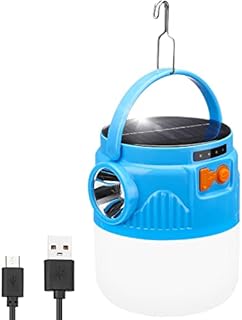 Ceboic Camping Lights Rechargeable, LED Solar Camping Lamp 1200 lumens Solar/USB Powered, Multifunctional LED Outdoor Lantern IP65 Waterproof with 3 Modes for Camping Hiking Fishing Emergency