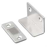 304 Edelstahl-Fangriegel mit starkem Magnetismus für Schrank- und Schubladensicherheit (Silber)