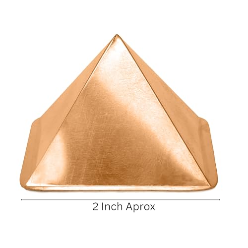Image of Pure Copper Hollow Pyramid | 2-Inch | Pack of 9 | Boost Positive Vastu Energy for Home & Office | Powerful Remedies for Health & Wealth