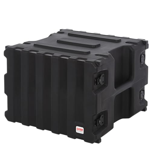 Gator Cases Pro Series 8U Rack Case with Standard 19" Depth, Roto Molded Made in USA (G-PRO-8U-19)