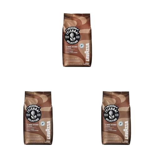 Image of Lavazza Tierra Selection | Whole Roasted Bean Espresso| Traditional Drum Roasting| 1Kg Pack (Pack of 3)