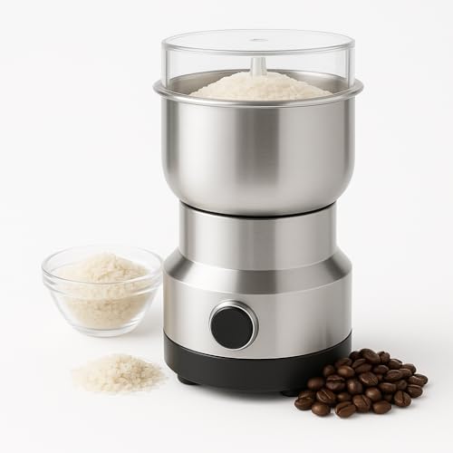Moedor de Café Elétrico 110V para Grãos e Sementes, 150W, Inox co...