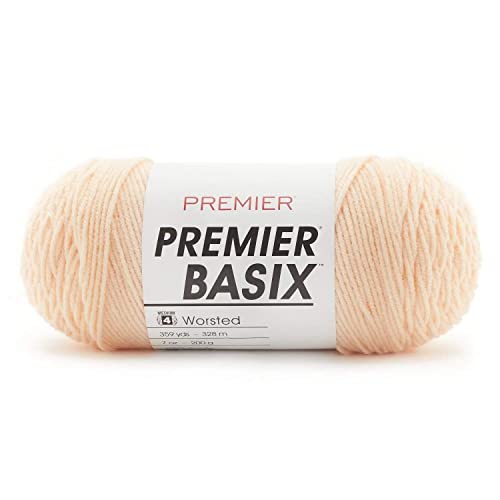 Premier Yarns Basix Yarn Apricot hilo suave que no pica para ropa 2