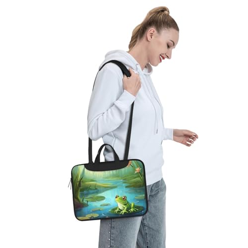 Bolso para Laptop Frog in Pond Unisex miniatura 7