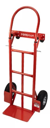 Herramientas Especializadas, Tools Foreman Diablo De Carga Plegable | Plataforma Ruedas Neumáticas | Diablito Multiposición | Carro de Carga para Uso Pesado | Capacidad 400 KG | Ligera Portatil...