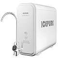 ICEPURE Reverse Osmosis System Under Sink, 600 GPD, 1.5:1 Pure to Drain, TDS Reduction, Smart Faucet, Real Time TDS Reading, NSF/ANSI Standards, USA Tech, Tankless RO Water Filtration