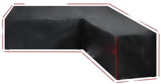 Bâche canapé d'angle extérieur V osier : bâche de protection salon de jardin 215x215