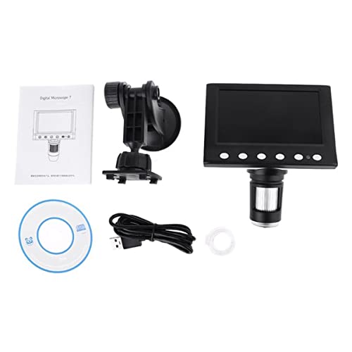 顕微鏡キット 1000倍デジタル顕微鏡拡大鏡ビデオカメラ4.3 " LCD.充電式顕微鏡 顕微鏡レンズアダプター