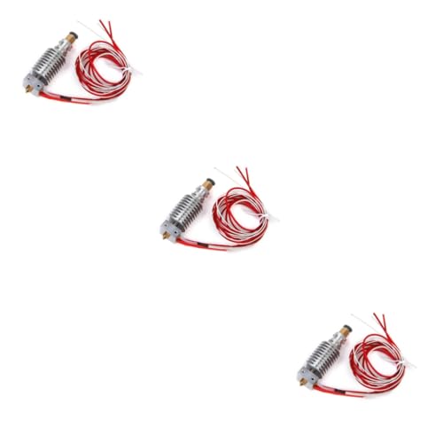 PartyKindom 3pcs Metal Nozzle for Printer j Head Compatible Extruder Print Nozzle Accessories