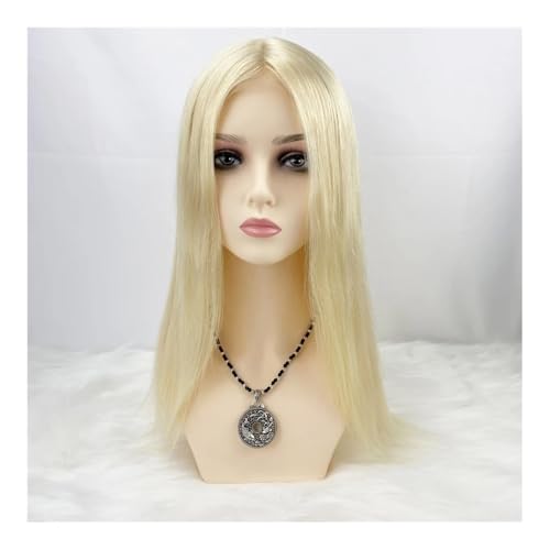 Topper 5x5 cheveux humains Remy #613 blond platine lisse de qualité brésilienne supérieure