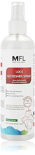 Made For Locs Vegan Rose Water Refresher Spray | Locs Moisturizer & Deodorizer | Amazing Scents (Strawberry Guava 8 oz)