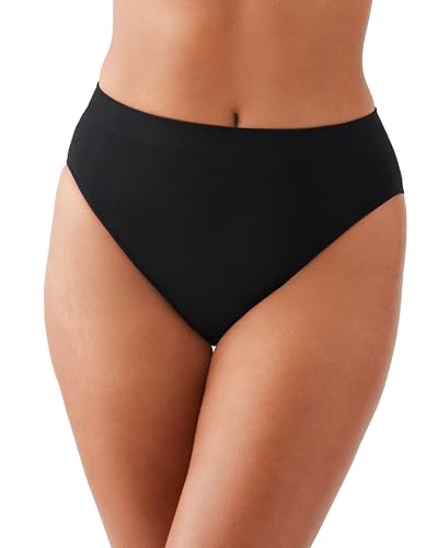 Wacoal Women's B-Smooth High-Cut Panty Briefs, Black, 3XL
