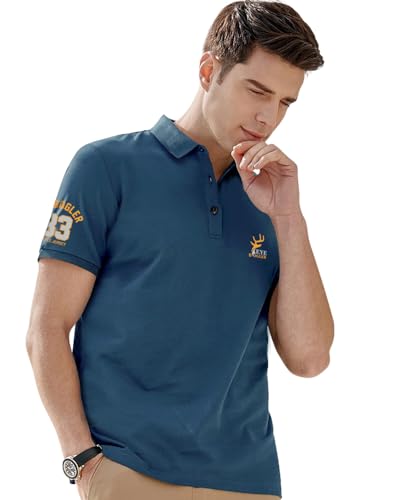 Image of Noble Monk Men's Cotton Blend Regular Fit Polo T-Shirt