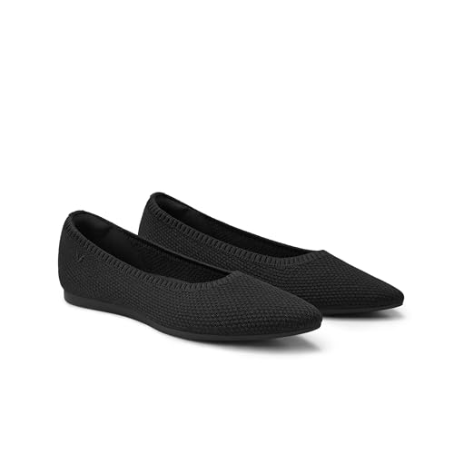 VIVAIA Aria 5 Functional Women's Flats Slip on Pointed-Toe Flats Shoes with Arch Support Counter Padding Washable Ballet Shoes for Work