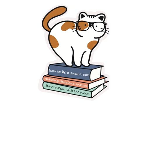 Inspirational Quote How to Be a Smart Cat Motivational Sticker