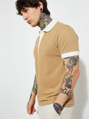 Image of Max URB N Men Colourblocked Polo T-Shirt