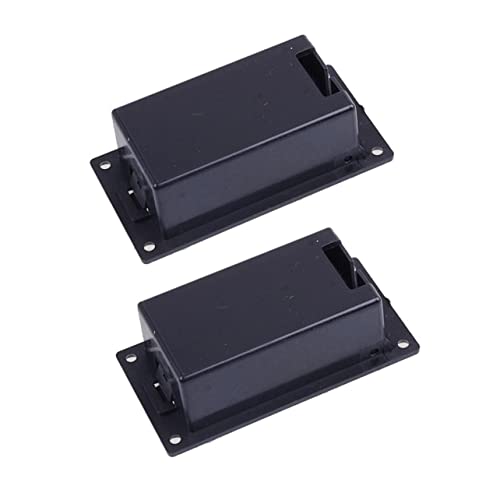 ifundom Battery Compartment for Active Guitar 2pcs Guitar Pickup Battery Box Case 9v Clip