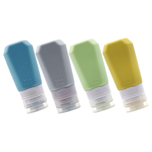EPIGEIST シリコン製詰め替え可能トラベルボトル 軽量漏れ防止設計 旅行用化粧品装容器 スクイーズボトル クリーム ローション シャンプー対