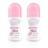 Nuvel Desodorante Antitranspirante en Roll-On Aclarado Ideal para Mujer | Pack de 2 Piezas (55 ml c/u) | Ayuda a Recuperar...