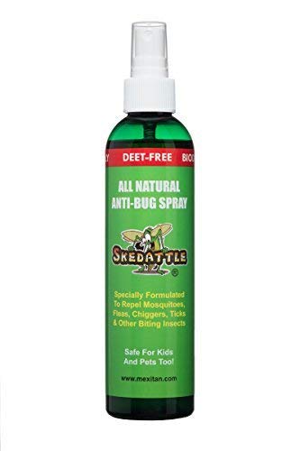 Skedattle Anti-Bug Spray - Hand and Body Spray Bug Repellent - All Natural Insect Repellent with Essential Oils - Kid & Baby Safe - 8 fl oz Model: SK8